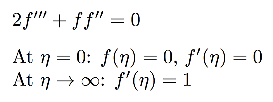 Blasius Equation